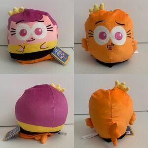 Plushiverse Fairly Oddparents 6'' Reversible Plush 2-in-1 Wanda To Goldfish New